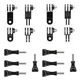 2 Set Verstellbare Schwenkarm Verlängerungsarm,Kamera Feste Gelenke Halterung mit Kurze & Lange Schraube für GoPro Hero 10, 9, 8, 7, 6, 5 und andere Action-Kameras