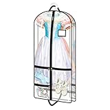 Transparenter Kleidersack – multifunktionaler wasserdichter Schutz, Kleideraufbewahrung, transparenter Kleidersack – für Tanzkostüme, Aufführungen, saisonale Organisation, formelle Kleidung