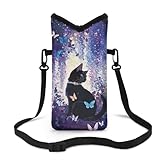 Suobstales Neopren-Schutzhülle für Damen und Herren, leicht, mit Umhängeband, für iPhone Samsung, 20,3 x 10,2 cm (8 x 10,2 cm)