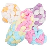 CIMAXIC 500 Stück Wattebausch Flauschiger Bommel Puffbällchen Zum Basteln Baumwolle Füller Für Wattebällchen Streupellets Plüschbommel Baumwollflaum Fellbommel Selber Machen Wattestäbchen