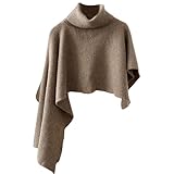 OAJABBGE Strickschal Lässiger Schal Halstuch Warmer Schal Modischer Abnehmbarer Winddichter Gestrickter Rollkragenschal
