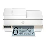 HP ENVY 6520e, Multifunktionsdrucker, 6 Monate gratis drucken mit HP Instant Ink inklusive, Drucken, Kopieren, Scannen, Mobiler Faxversand, Wi-Fi, Automatischer Vorlageneinzug, Touchscreen