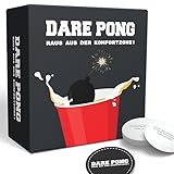 Dare Pong® Bierpong Meets Wahrheit oder Pflicht. Partyspiel und Trinkspiel mit 120 Karten, ideal für Beerpong, Festivals und als Geschenk! Die besten Partyspiele & Beer Pong Erweiterungen