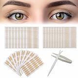 Schlupflider Stripes,Doppelte Augenlid Stripes,Schlupflider Tapes,Augenlid Stripes,Double-Sided Eyelid Tapes,Augenlid Stripes Unsichtbare,Wasserdicht Augenlidklebeband,mit Pinzette Gabelstange(960Pcs)