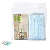 BKMAMLAB Transparenter Acryl-Handschuhfachhalter, Wandmontage, Handschuhspender, Haarnetz-Schuhüberzugspender (für 2 Boxen)