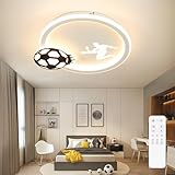EASY EAGLE Deckenlampe LED Dimmbar, Deckenleuchte Fußball mit Fernbedienung für Wohnzimmer, Kinderzimmer Schlafzimmer, 34CM 3000~6000K