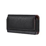 ANPNELEC Handy Gürteltasche mit Gürtelclip Handytasche Gürtel Gürteltasche Hülle Halterung Universal für iPhone SE / 8 12 Mini Nokia 105 - Schwarz