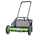 Sichelmäher Handrasenmäher Spindelrasenmäher Schubspindelrasenmäher mit Grasfangkorb Power Push Garden Gras Manueller Rasenmäher
