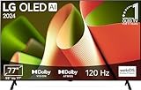 LG OLED77B49LA TV 77' (195 cm) OLED Fernseher (α8 4K AI-Prozessor, webOS 24, Dolby Vision, bis zu 120Hz) [Modelljahr 2024]