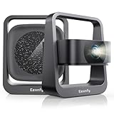 Eeenfy Smart Beamer Portable Heimkino, Beamer Android13.0 mit 25000Lux, 1080P Support, E-Focus/Trapezkorrektur, Projektor WiFi6 Bluetooth 5.2, Outdoor Beamer 4K Unterstützt für Handy/Laptop, Schwarz