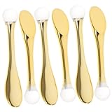 PLAFOPE 6 Stück Teiliges Gesichtsmasken-stick aus Goldenem Edelstahl Multifunktionaler Gesicht Creme Löffel und Massagegerät für Augenpartie Fördert Durchblutung und Falten Kompakt und