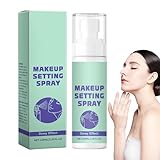100 ml Einstellungsspray, natürliches Finish-Make-up-Einstellungsspray, Make-up-Primer und Nebel, lang anhaltende/schnelle Trocknung, wasserdichtem Schutz, 3,5 x 3,5 x 15 cm geeignet für empfindliche