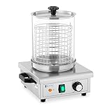 Royal Catering RCPHW 450 Hot-Dog-Maker 450 W Hot Dog Wärmer Hot Dog Maschine Bockwurstwärmer Würstchenwärmer