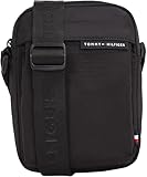Tommy Hilfiger Herren Umhängetasche Element Repreve Mini Reporter Sportlich, Schwarz (Black), Einheitsgröße