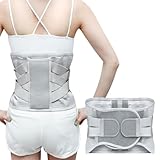 Rückenstützgürtel mit Stahlplatten & breiter Unterstützung – Verstellbare Lendenwirbelstütze für Fitness, Gewichtheben, Arbeit & Alltag – Orthopädischer Rückenstützgurt für Männer & Frauen