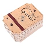VICASKY 80 Stück Kraftpapier Anhängeschilder mit beschreibbaren Papieranhängern für Geschenke, Feier, Basteln Vielseitige Verpackungsetiketten für Geschäft und Party