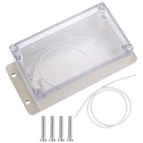Wasserdichte Anschlussdose, IP65 Elektrische Projektbox Verteilerdose Staubdicht Wetterfest, (Transparent 15,8 x 9 x 6,4 cm) ABS Kabelgehäuse Verteilerkasten für Indoor Outdoor Elektronikkabel