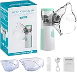 Inhalationsgerät für Erwachsene & Kinder | Leise & kompakt | Einfache Reinigung & Bedienung | Inkl. 2 Masken + Mundstück für effiziente Inhalation zu Hause & unterwegs