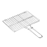 UPKOCH Tragbarer Fischgrillkorb Hochwertiges Bbq Tool mit Holzgriff für Gegrillte Fische Gemüse und Steak zu Reinigen Grillabende