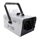 Bewinner 1500-W-Schneemaschine mit Manueller und Kabelloser Fernbedienung, Schneeflockenmaschine, Kunstschneemaschine für Drinnen und Draußen, für Weihnachten, Hochzeiten (EU-Stecker 100–240 V)