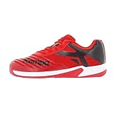 Kempa Unisex Kinder Wing 2.0 Junior Handballschuhe, Sportschuhe, Turnschuhe, Schwarz Rot, 37 EU