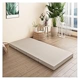 Hochwertige graue Schaumstoff-Matratze, 60 x 200 x 5 cm, vielseitiger Futon für Gäste, abnehmbarer Bezug, ideal für Büro und Wohnzimmer