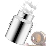 Adima Milchkanne Milcheimer Aus Edelstahl Mit Versiegeltem Deckel Und Tragbarem Griff Vielseitiger Weineimer Milchkanne Flüssigkeitsaufbewahrungsbehälter Weineimer,9L