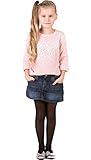 Mädchen Strumpfhose, 15 Denier, Lycra, von sentelegri, zarter Glanz, für Brautjungfern, 12 verschiedene Farben, Altersgruppe 2–12 Jahre, schwarz, Inez