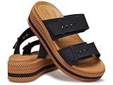 Crocs Damen Brooklyn Woven Buckle Sandal, Schwarz, 41/42 EU