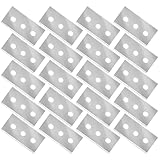 20 Stück Klingen für ceranfeldschaber,Doppelseitige Schaberklingen,Schaber Ersatzklingen,Kochfeldschaber Reinigungsschaber,Rasierklingen für Glasschaber,Zeranfeldkratzer