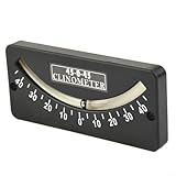 HEIBTENY Winkelmesser Neigungsmesser Krängungsmesser Clinometer Lawinengefahren Steigungsmesser Und Trail-Neigungsmesser Pitch Und Slope Locator Ferse(25-0-25)