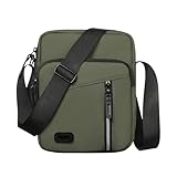 Aucuu Umhängetasche Schultertasche Herren, Wasserdichte Herrentasche zum Umhängen Messenger Bag mit Multi Tasche, Handytasche, Crossbody Bag für Alltag, Business Arbeit und Reise
