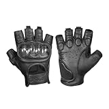 Grapelet Motorradhandschuhe Herr Leder Echtes Leder Ziegenleder Soft Atmungsaktives Protector Motorradhandschuhe Sommer für Radfahren,XL