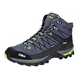 CMP Herren Rigel Mid Trekking Shoes Wp Walking Shoe, Grau Gelb Fluo, 43 EU