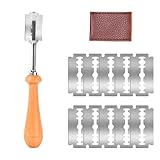Culinavog Bäckermesser, Brot Einschneidemesser mit 10 Brotklinge & Klingenschutz, Sauerteig brotmesser, Teigmesser Rasierklinge für Baguette, Pizza und Sourdough Brot