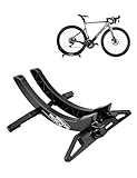 ROCKBROS Fahrrad-Bodenständer, verstellbare Fahrradständer Parkständer für alle 26–80mm breiten Fahrradreifen für die Aufbewahrung von MTBs und Rennrädern im Innenbereich Schwarz