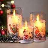 Recitem LED Weihnachtskerzen mit Batterie – Kabellose Weihnachtsbaumkerzen | Flammenlose LED-Teelichter | Stimmungsvolle Christbaumkerzen | Baumkerzen LED für Weihnachten