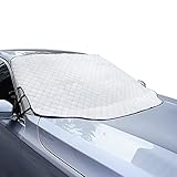 WIN.MAX Frontscheibenabdeckung Auto Scheibenabdeckung Faltbar Sonnenschutz Winter Windschutzscheiben Abdeckung 3 Magnetische für Autoscheibenabdeckung gegen Strahlung, Sonne, Staub, Schnee, EIS