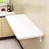 Faltbarer Wandtisch - Platzsparender Multifunktionaler Küchentisch, Wandmontierter Schreibtisch für Wohnzimmer und Home Office, Einfache Installation, Kompaktes Design