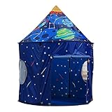 Derwrtup Raumschiff-Spielhauszelt, Kinderspielzelt-Spielhaus - Rollenspielhaus mit Innenraum-Thema | Tragbares Indoor-Zelt-Kinderspielhaus für Zuhause, Garten, drinnen und draußen