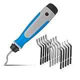 STARVAST Entgrater Werkzeug Universal, Handentgrater mit 15 Stück Ersatzklingen, 360 ° Rotierender Klinge Schneidwerkzeug für 3D Drucker, Kunststoff, Aluminium und Edelstahl (1 Werkzeug + 15 Klingen)