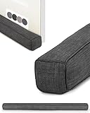 Beautissu Zugluftstopper für Türen 80cm – Wärmeschutz & Kälteschutz Türluftstopper Dunkelgrau – Stoff Windstopper Tür Zugluftstopper Fenster Haustür Kältestopper – Levante