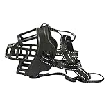 ANDRESLAD Anti bark Maulkorb für Hunde aus Langlebigem TPR Verstellbar Atmungsaktiv mit Hohlraum für Trinken und Atmen Effektiver Schutz gegen Beißen Bellen und Kauen für Kleine bis