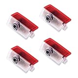 Krewua 4pcs LED Türprojektionsleuchten mit HD-Ghost Shadow Auto-Begrüßungslicht Türbeleuchtung Pfützenleuchten für A/B/C/E/M/ML/GL/GLA/GLC/GLE/GLS Klasse Plug ＆ Play