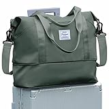 Reisetasche Damen Sporttasche 40x30x20 Ryanair Handgepäck Tasche Weekender Bag Schwimmtasche Wasserdicht Travel Duffle Bag Fitnesstasche Trainingstasche Frauen für Reise Gym,J3-Green