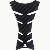 Autodomy Tankpad Tankschutz Tankaufkleber für Motorrad Farbe Carbon V1 | Tankpad Motorrad 20x12,5 cm | Geeignet für Alle Motorradmarken