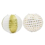 Gadpiparty 2St Papierlaterne für Glühbirne hängende Laternen dekorativ Weißes chinesisches Punkt-Papierlaternen led ligts led-light easter Laternenfest chinesische Papierlaternen