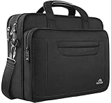 MATEIN Laptoptasche 15,6 Zoll, Laptop Aktentasche Herren Notebook, Computer Tasche Multifunktionale Business Schulter Tasche für Männer Frauen Umhänge, Schwarz