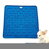 Hundeleckmatte,Silikon Leckmatte Mit Saugnapf - 18,8x18,8cm Langeweile Reduzierer Futtermatte Förderung Haustier Training Welpen Leckerli Katzenernährung