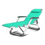 Sonnenliegen, robuste Sonnenliege, Gartenmöbel, Camping, Garten, Liegestühle, faltbar, Zero Gravity, Liegestuhl, wasserdicht, Chaiseliegen, Metall, für Outdoor, Büro erforderlich (grün)